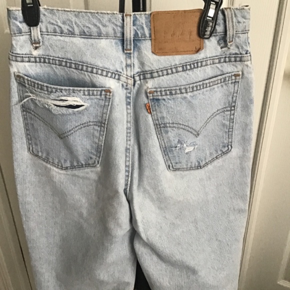 usa 1995 🇺🇸orange tab highest waist vintage levis - Picture 6 of 13